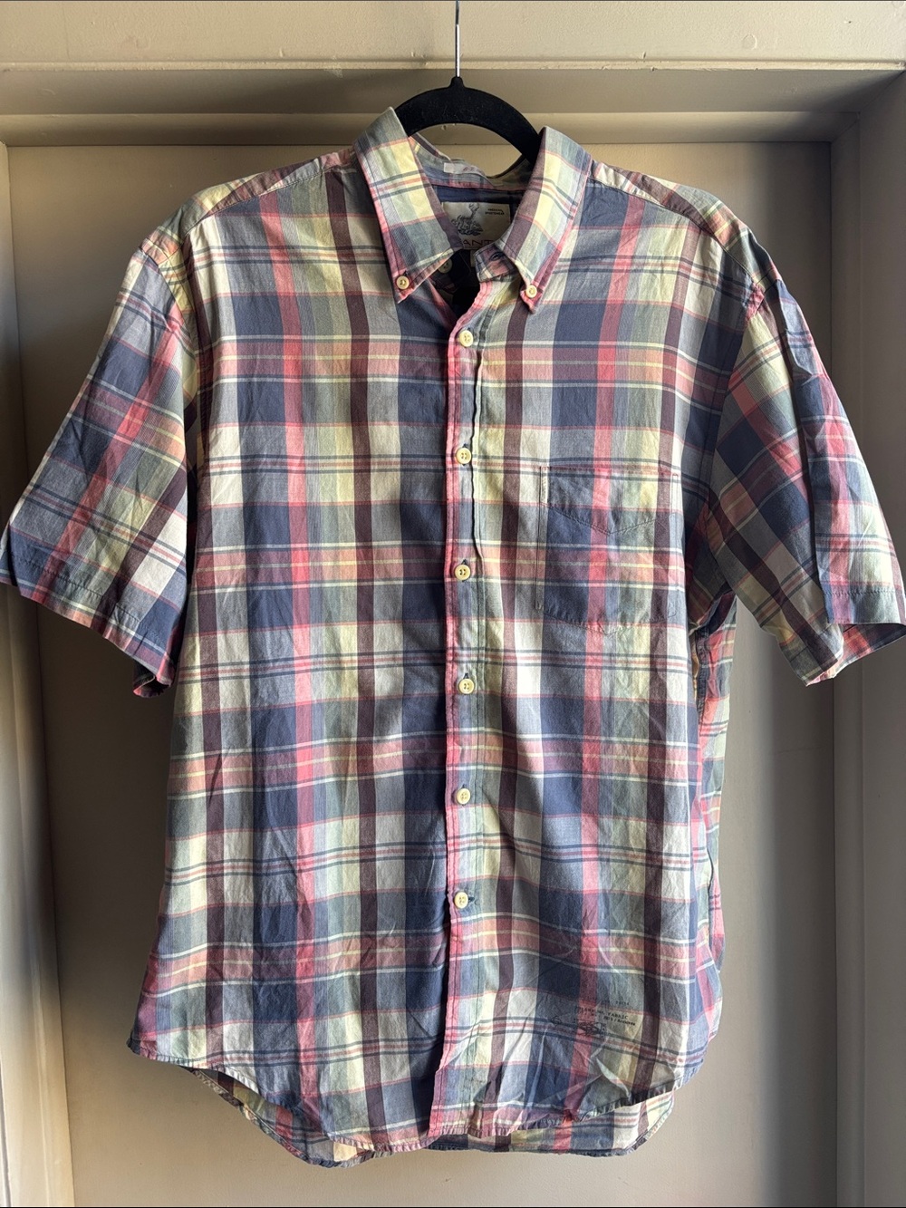 Gant Men's Short-Sleeve Madras Plaid Button-Down